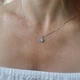 Серебряная подвеска подвес Круг с Голубым Опалом серебро 925 покрыто родием пк2опг/1166 0.50г - изображение 3