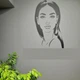 Наклейка на стіну Сучасна дівчина (зачіска наклейка до салону краси) матова 500х750 мм - зображення 2