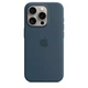 Чехол противоударный силиконовый OEMG Guard Shockproof Silicone Case with MagSafe для Apple iPhone 15 Pro (6.1") Storm Blue (MT1P3ZM/A) - изображение 1