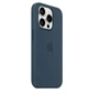 Чехол противоударный силиконовый OEMG Guard Shockproof Silicone Case with MagSafe для Apple iPhone 15 Pro (6.1") Storm Blue (MT1P3ZM/A) - изображение 3