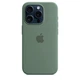 Чехол противоударный силиконовый OEMG Guard Shockproof Silicone Case with MagSafe для Apple iPhone 15 Pro (6.1") Cypress (MT1X3ZM/A) - изображение 4