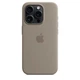 Чехол силиконовый OEM Silicone Case with MagSafe для Apple iPhone 15 Pro Clay + Подарок защитное стекло Pixel для Apple iPhone - изображение 6