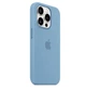Чехол силиконовый OEM Silicone Case with MagSafe для Apple iPhone 15 Pro Winter Blue + Подарок защитное стекло Pixel для Apple iPhone - изображение 4