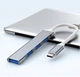 Адаптер Перехідник Type-C 3.1 на USB 3.0 для MacBook iMac Bodasan Gray (W050722) - зображення 3
