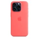 Чохол противоударний силіконовий OEMG Guard Shockproof Silicone Case with MagSafe для Apple iPhone 15 Pro (6.1") Guava (MT1V3ZM/A) - зображення 4