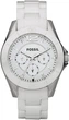 Женские часы Fossil CE1002 / Белый браслет - изображение 1