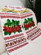 Рушник свадебный ручной работы под каравай "Хлеб-Соль" рушник с колосками, красной калиной и дубом (12265) - изображение 5
