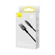 Кабель Baseus Type-C Tungsten Gold Fast Charging Data Cable 100см 100W (CAWJ000001) black - зображення 4