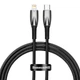 Кабель Baseus Type-C to Lightning Glimmer Series Fast Charging Data Cable 1м 20W CADH000001 black - изображение 2