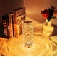 Настольная LED лампа Кристалл Роза хрустальная Crystal Rose, ночник на аккумуляторе с сенсорным управлением на пульте управления 23 см, 16 цветов (D-2019091304) - изображение 7