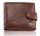 Шкіряне чоловіче портмоне 11,5х9,5х2,5 ST Leather В103 з секціями під карти Коричневий - зображення 1