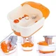 Гідромасажна ванна для ніг Footbath Massager SQ-368 з 3 режимами роботи, автоматичне нагрівання, Помаранчевий. - зображення 4