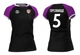Футболка волейбольна жіноча RIGO MEDUSA Black-Violet 3XL - зображення 2
