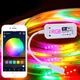Светодиодная LED лента RGB+W SMD 5050 с Wi-Fi контроллером и пультом 5 метров управление с телефона. Разноцветная с белим светом - изображение 1