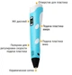 3D ручка Голубой PEN-2 MyRiwell с New LED дисплеем (SH771127) - изображение 3
