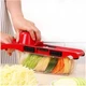 Мультислайсер Овощерезка для овощей и фруктов Slicer 6 in 1 Красный c контейнером (SH7711677) - изображение 2