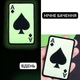 Набор шевронов 2 шт Карта Туз Пик, Ace of Spades, светятся в темноте, на липучке, 5×8 см, вышитый патч, нашивка, шеврон - изображение 11