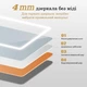 Прямокутне дзеркало з LED підсвіткою 60 на 70 см, з ІЧ вимикачем, модель Blanca La Mir (Blanca03/) - зображення 4
