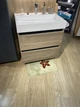 Тумба Palma-2 700 c умывальником Vitold 700, орех - изображение 3