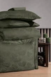 Постельное белье First Choice сатин Dark жаккард - Nichol dark green евро - изображение 2