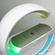 Настільна смарт лампа-нічник G-Smart BT2301, бездротовою зарядкою і Bluetooth-колонкою 3W (GL-White) - зображення 3