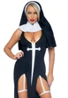 Костюм монашки-грешницы Leg Avenue Sultry Sinner M, платье, головной убор, воротник - изображение 1