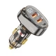 Автомобільний зарядний пристрій Essager 125w Transparrent Digital Display Car Charger brown (ECC2AC-FM12-Z) (ECC2AC-FM12-Z) - изображение 1