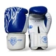 Боксерские перчатки LEV SPORT ТОП 10 oz кожа сине-белые - изображение 1
