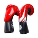 Боксерские перчатки LEV SPORT 6 oz комбинированные красные - изображение 3