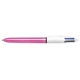 Ручка масляная Bic 4 in 1 Colours Shine Pink розовая (bc982875) - изображение 1