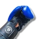 Боксерские перчатки LEV SPORT ТОП 10 oz кожа сине-черные - изображение 4