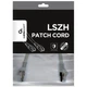 Патч-корд 0.25м S/FTP Cat 6A CU LSZH Gray Cablexpert (PP6A-LSZHCU-0.25M) - зображення 4