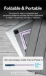 Тримач для телефона Vention Portable Cell Phone Stand Holder for Desk Aluminum Alloy Type Gray (KCZH0) (KCZH0) - изображение 5