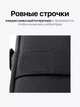Стильная сумка для ноутбука BUBM 14" черная текстиль - изображение 7