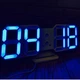 Часы настольные LY 1089 черные с голубой подсветкой - изображение 3