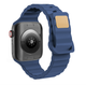 Силиконовый ремешок Fruct Lightning Buckle для Apple Watch 42/44/45/46/49 mm Navy - изображение 2