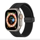 Силиконовый ремешок Fruct Magnetic Buckle для Apple Watch 42/44/45/46/49 mm Магнитная застежка Black - изображение 1