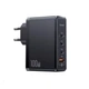 Сітчастий зарядний пристрій Usams US-CC163 T50 100W 4 Ports ACCC GaN Fast Charger (EU) Black (CC163TC01) - зображення 1