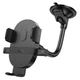 Тримач для мобільного HOCO H20 Mighty one-button car holder(windshield) Black (6942007601597) - зображення 1