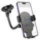 Тримач для мобільного HOCO H20 Mighty one-button car holder(windshield) Black (6942007601597) - зображення 3