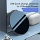 Бездротовий зарядний пристрій Baseus Simple Wireless Charger с технологією Qi 15W (WXJK-B01) Black - зображення 13
