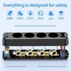 Подовжувач мережевий HOCO NS1 2USB/1Type-C, 4Розетки, 4000W, 20W/3A, Power Delivery/Quick Charge, 1.8м Чорний - изображение 6