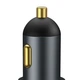 Автомобільний зарядний пристрій Baseus Share Together Cigarette Lighter 120W 2USB-A Power Delivery/Quick Charge (CCBT-D0G) Grey - зображення 9