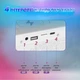 Портативна колонка з RGB-підсвіткою, зарядка, нічник BT/TF/Wireless Charger/USB/FM/AUX 10 Вт, біла - изображение 8