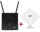 Универсальный стационарный 4G роутер WI-FI 3G/4G LTE OLAX AX9 PRO с аккумулятором 4000 мАч - Киевстар, Vodafone, Lifecell + Наружная панельная всенаправленная 3G/4G LTE антенна 2х9 dBi 700-2700 - изображение 1