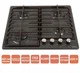 Газовая варочная поверхность ventolux hg640-da3 cs (an) - изображение 2