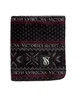 Плед Victoria's Secret Sherpa Blanket плюшевий чорний з логотипом - зображення 2