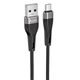 Кабель зарядки Avantis AC-81m Silicone USB to Micro USB (2.4A) (1M) для заряджання та синхронізації для смартфонів, планшетів, плеєрів, фотоапаратів Чорний - изображение 1