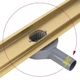 Трап для душу REA NEOX 60 PRO BRUSHED GOLD матове золото (REA-G2701) - зображення 2