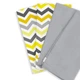 Салфетки Cosas YELLOW GREY ZIGZAG&SMOKY 35х35 4 шт (4822052084328) - изображение 1
